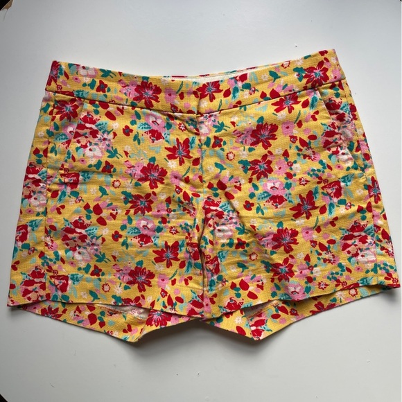 J. Crew Pants - J. Crew Floral High Waist Shorts -size 4